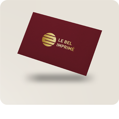 Cartes commerciales avec dorure