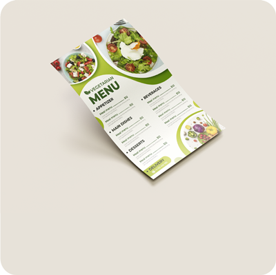 Menus feuillet A4